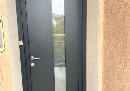 Porte entrée aluminium Mexico vue exterieure