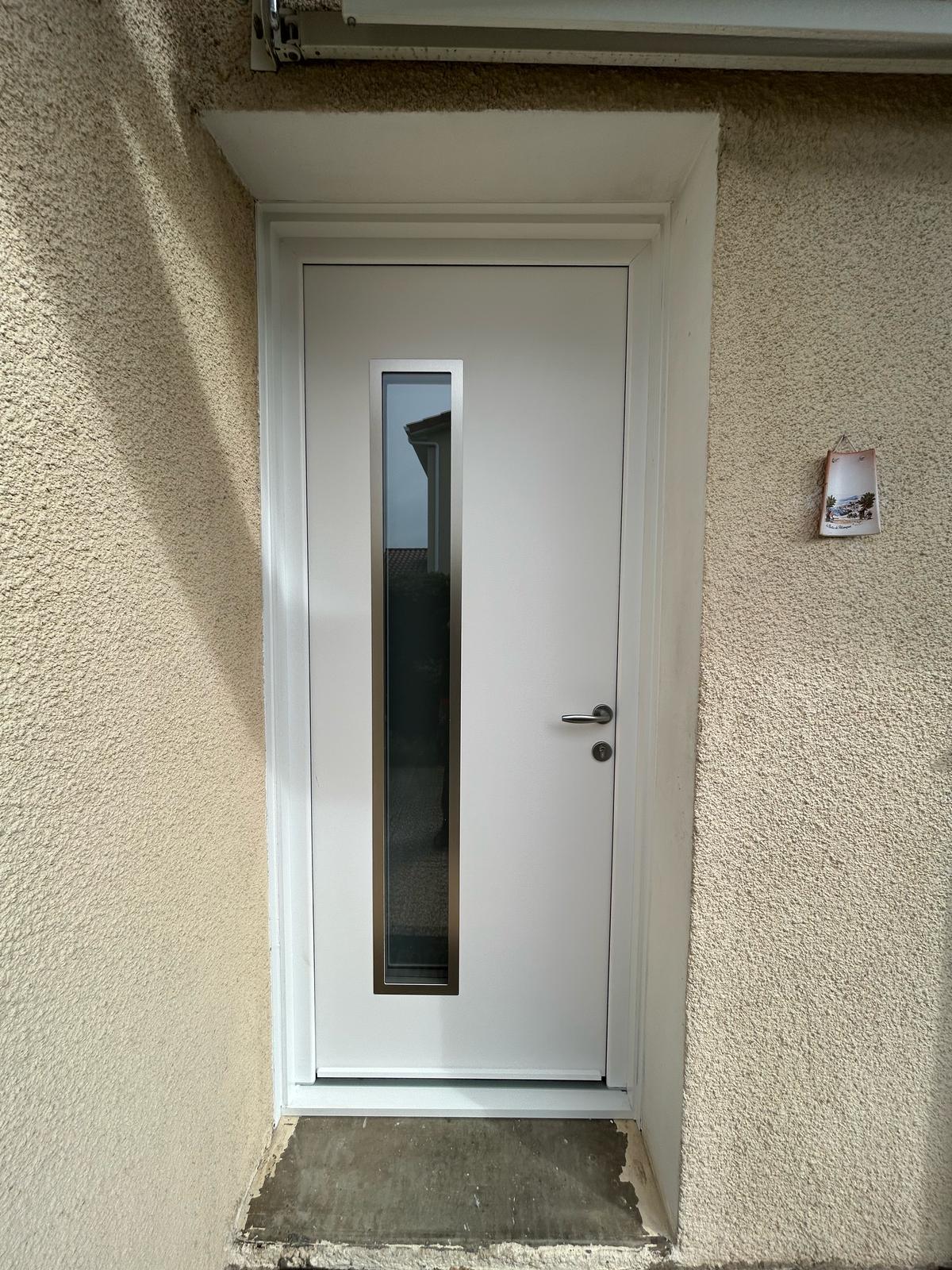 Porte d'entrée aluminium modèle MEXICO 1 avec Alunox | Multibaie