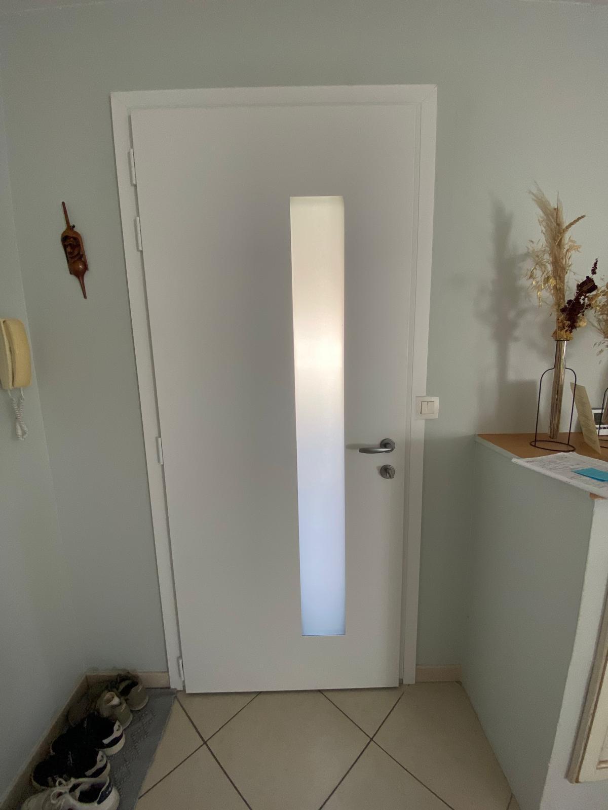 Porte d'entrée aluminium modèle MEXICO 1 vue intérieur| Multibaie