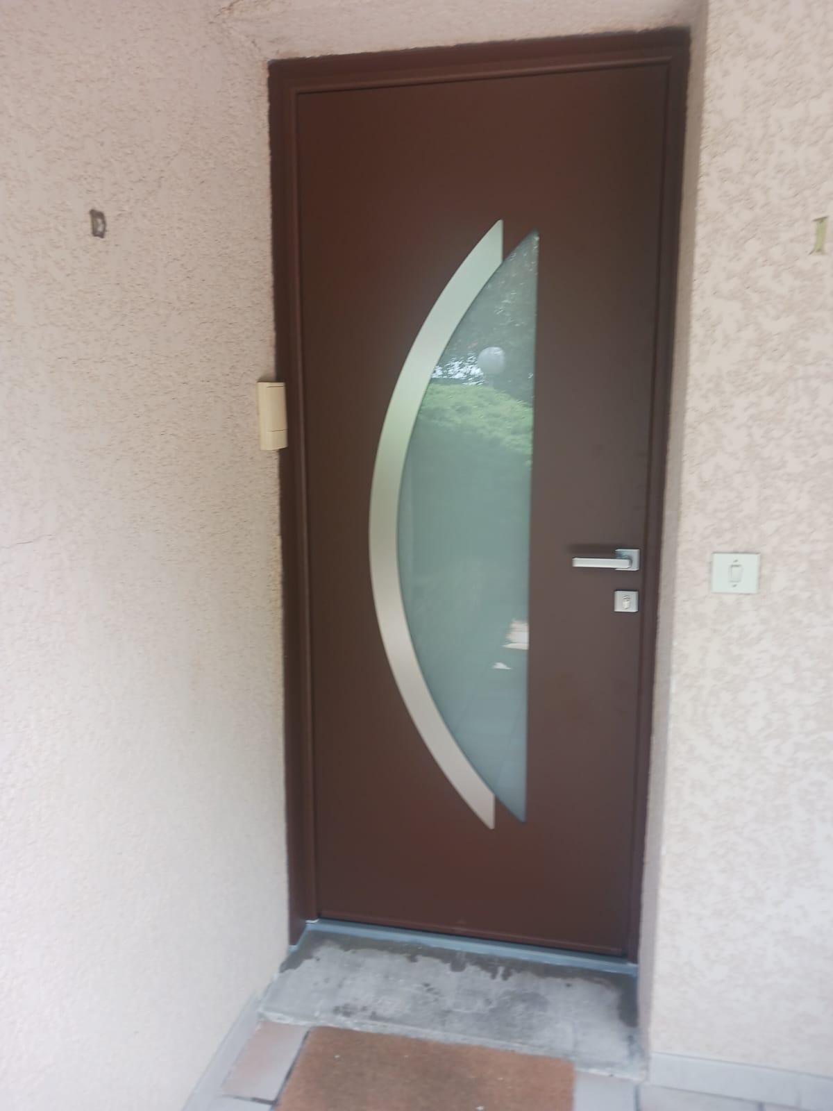 Porte d'entrée aluminium modèle BELIZE 1 | Multibaie