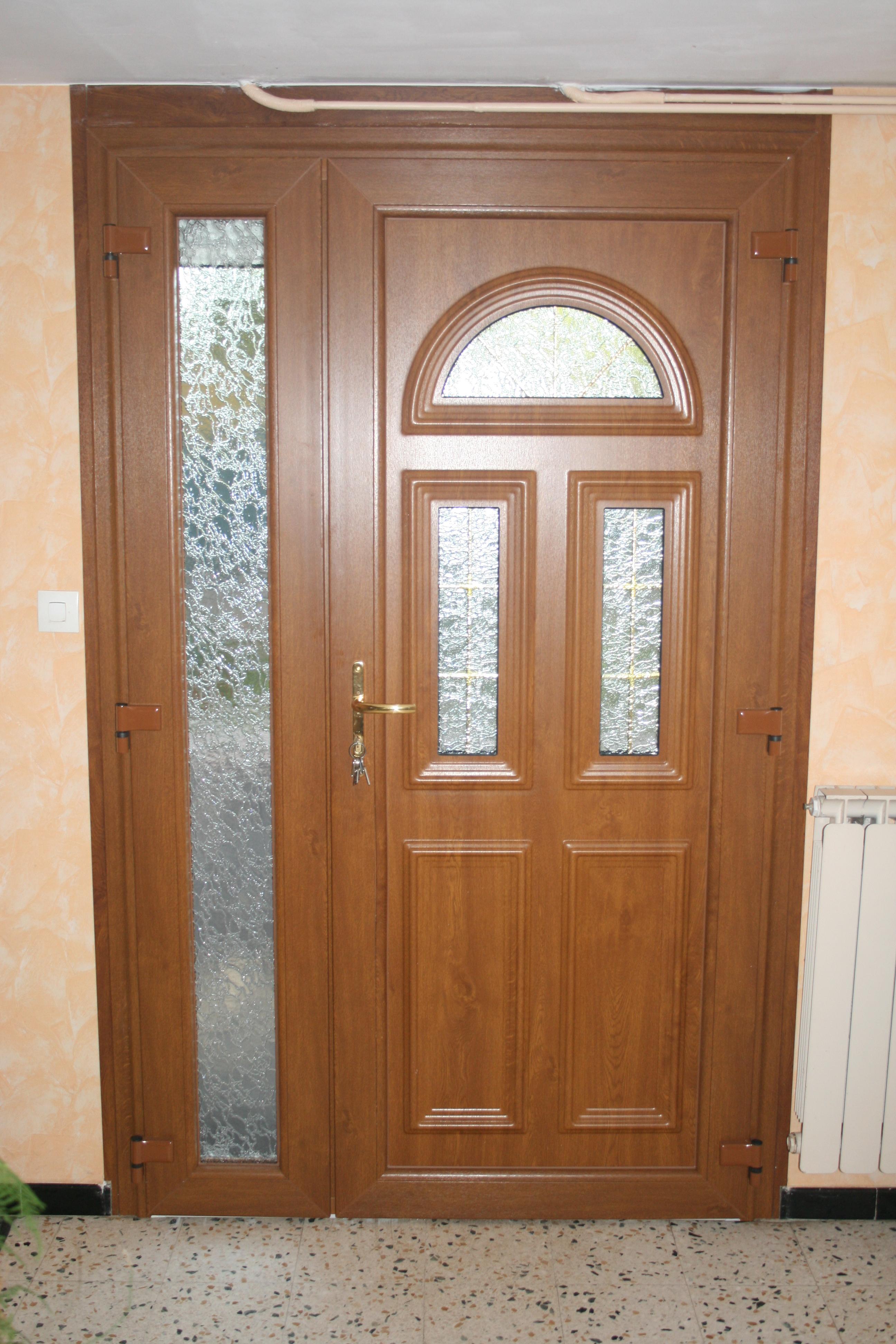 Porte d'entrée PVC modèle SIRIUS 3 avec fixe latéral | Multibaie