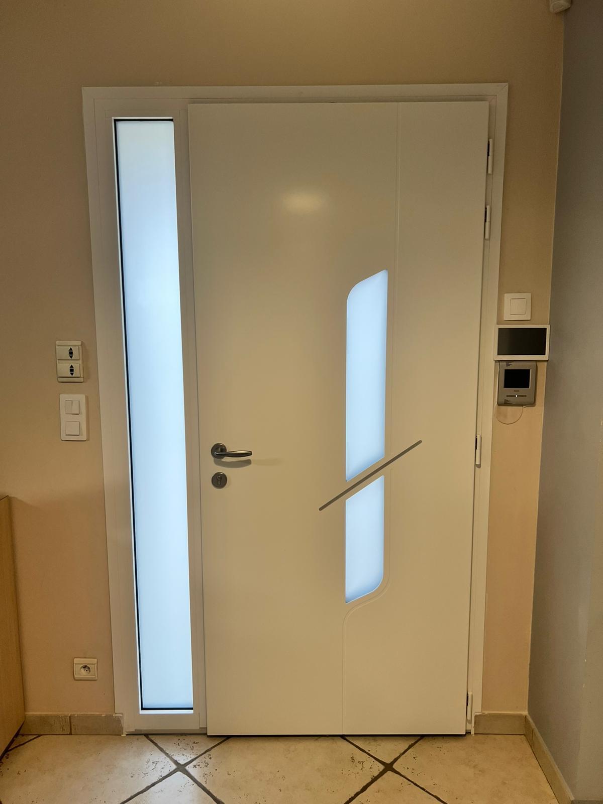 porte d'entrée vue interieure