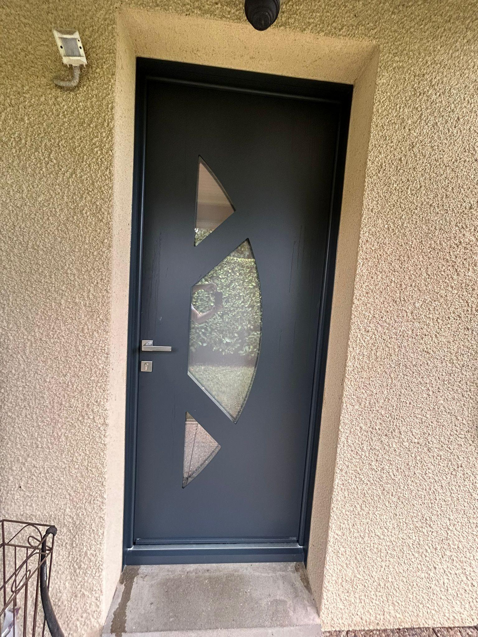 Porte d'entrée aluminium modèle GOYA 3 | Multibaie